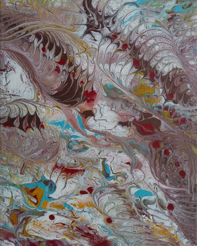 Pastel 29 | Pintura Acrílica Fluida, Abstracta Y Conceptual