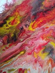 35 Kick | Pintura Acrílica Fluida, Abstracta Y Conceptual