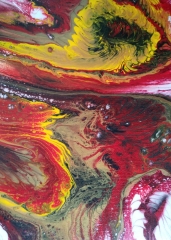 36 Push - Pintura Acrílica Fluida, Abstracta Y Conceptual