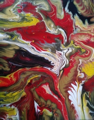 38 Ruth R | Pintura Acrílica Fluida, Abstracta Y Conceptual