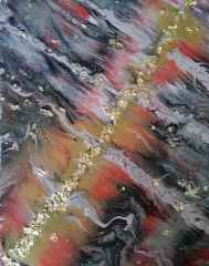 39 Gold | Pintura Acrílica Fluida, Abstracta Y Conceptual