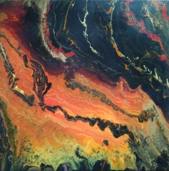 Pintura Acrílica Fluida, Abstracta Y Conceptual