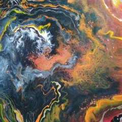 45 Hawaii 4 – Pintura Acrílica Fluida, Abstracta Y Conceptual