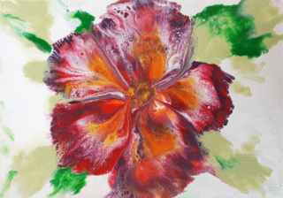 Flor Arte Abstracto, Contemporáneo, Moderno Y Original.